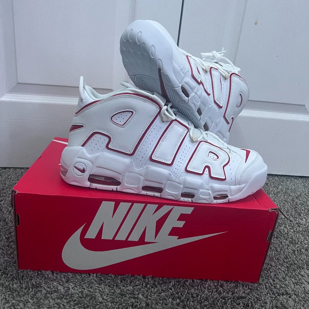 BRAND NEW Size 13 - Nike Air More Uptempo '96 White Varsity Red 2018